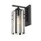 Z-Lite Alverton 1 Light Wall Sconce, Matte Black & Clear 3036-1S-MB - alternate 4